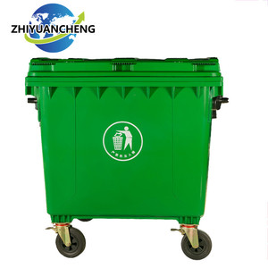 1100升大尺寸废旧容器移动垃圾箱塑料垃圾箱 - Product Image 6