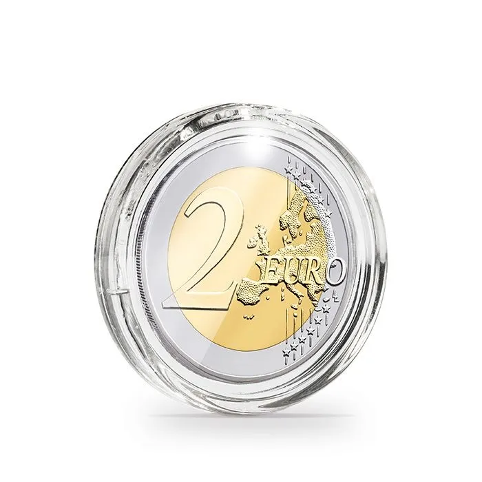 Estuche de exhibición para monedas, Ultra perfecto, personalizado, Europeo, resistente a los arañazos, cápsula de acrílico transparente para monedas en común
