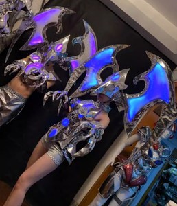 <span class=keywords><strong>Led</strong></span> colore mutevole Predator Costume Rave Stage Party Performance da ballo per adulti Costume <span class=keywords><strong>Led</strong></span> per uomini e donne