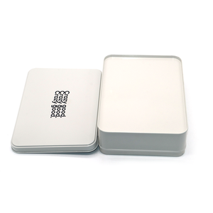 Customized Logo Exquisite Metal Packaging Container Rectangle Tin <strong>Box</strong> with <strong>Hinged</strong> Lid - Product Image 4