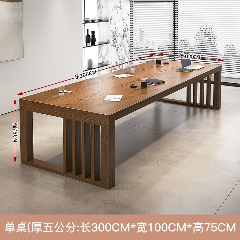 Mesa individual 300*100*75 cm, espesor del tablero 5 cm