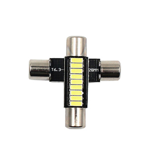 ไฟ C5W LED ติดเพดานสำหรับ9SMD 28มม. 29มม. ปรับแต่งรถแสงสีขาวไร้ข้อผิดพลาดโคมไฟโดมภายในรถ - Product Image 4