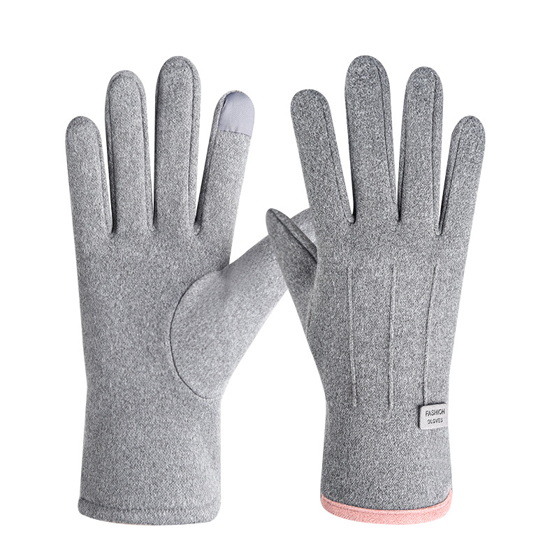 Velours Allemand Gris Trois Lignes Homme