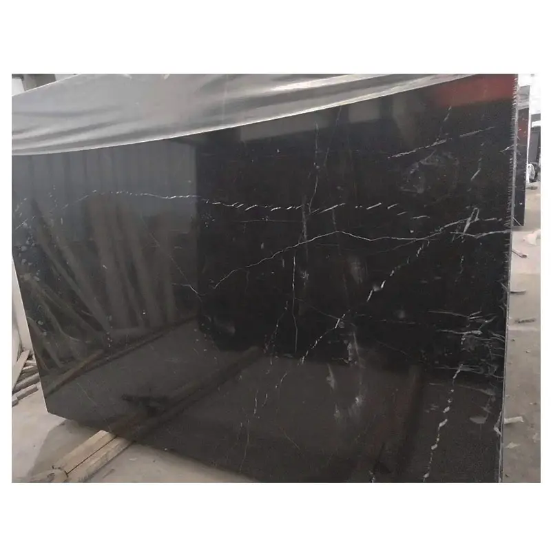 Chine Noir Pierre Naturelle Noir Marquina Nero Marquina Marbre Carrelage