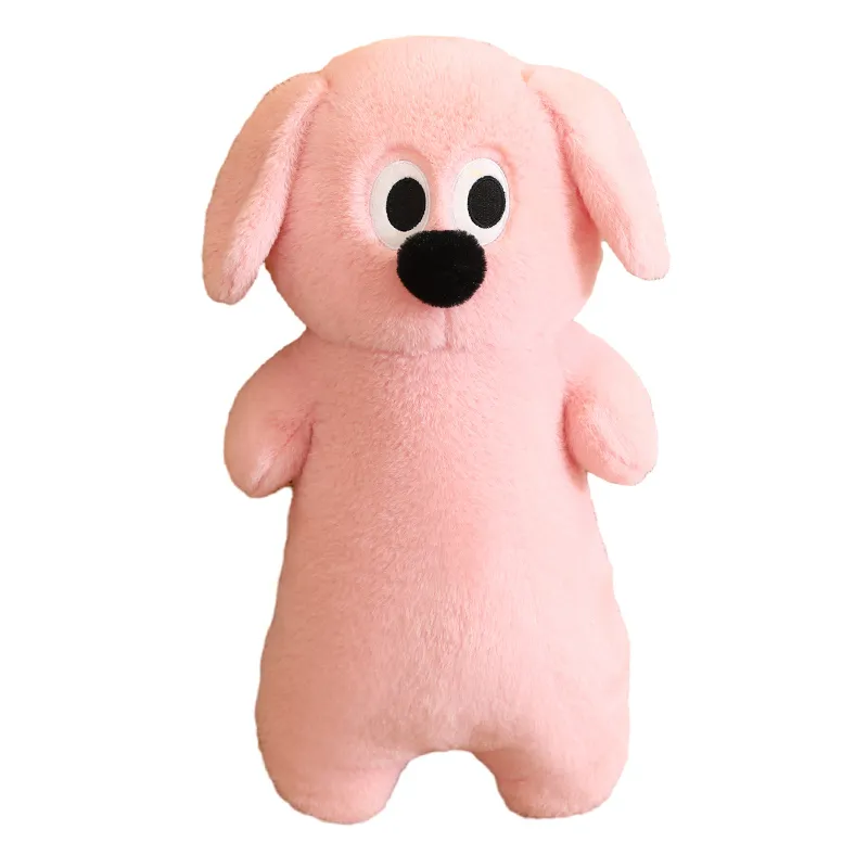 Simpatico peluche peluche cane addormentato peluche morbido giocattolo morbido corpo lungo cuscino per cane