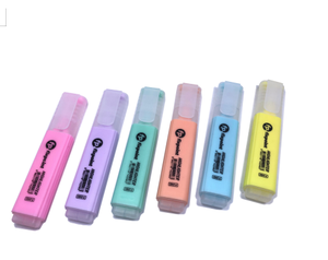 Corea Evidenziatori con Punta a Scalpello Carino Macron set 6 Colori Ad asciugatura rapida Pennarelli - Product Image 2
