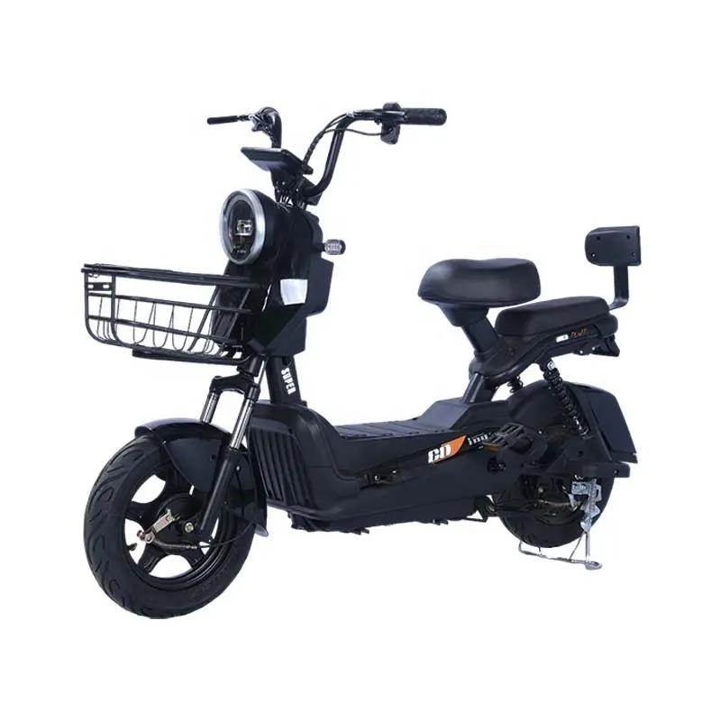 Motor de bicicleta eléctrica económico nuevo 3 velocidades 500W 20AH bicicleta de 14 pulgadas 2 ruedas adulto eléctrico