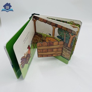 批发新趋势3D儿童弹出式书籍用花式纸板纸提起翻盖厚板硬封面智能书籍 - Product Image 6