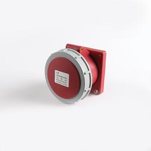 CEE Panel <strong>Mounted</strong> Industrial Plug Socket Angled Flange IP44 Metal Housing <strong>UK</strong> Standard 32A Rated Current Wifi Compatible SDK - Product Image 2