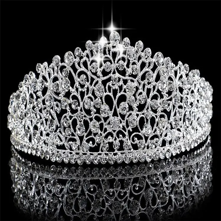 Couronne noire rétro 6 "gâteau anniversaire princesse cristal diadèmes et couronnes bandeau filles mariée bal diadème pour la fête de mariage