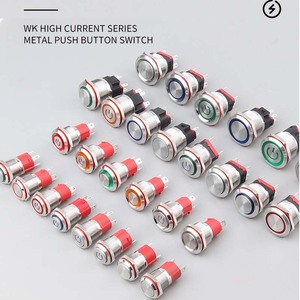 Metal on off Reset Ip67 <strong>Push</strong> <strong>Button</strong> 12v Illuminated Momentary <strong>Led</strong> <strong>Push</strong> <strong>Button</strong> <strong>Switch</strong> Waterproof 16mm 22MM <strong>with</strong> Socket - Product Image 2