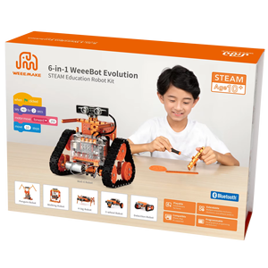 Mental WeeeMake 6 in 1 WeeeBot Evolution Roboter-Kit Kompatibles Auto-Kit Programmier bares Lern-Kratzroboter-Starter-Kit - Product Image 2