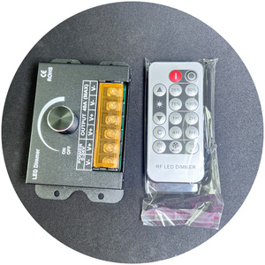 DC5V-24V 40A Knob Adjust Brightness PWM Dimmer <strong>Controller</strong> <strong>with</strong> 16-key Remote for Single Color LED Strip - Product Image 1