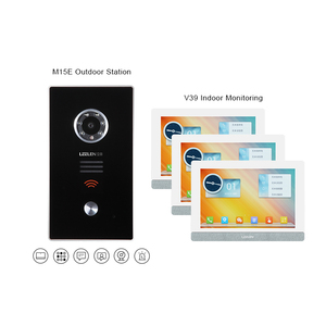 LEELEN videocitofono campanello esterno + set di monitor per interni villa password sblocca citofono per fotocamera per home face id - Product Image 1