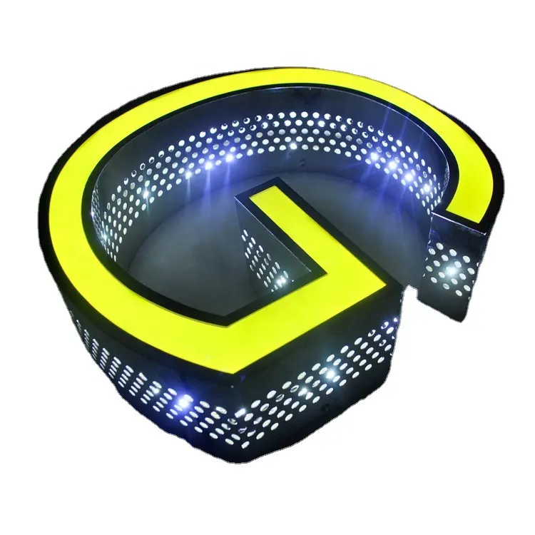 Открытый 3D индивидуальный логотип магазина с подсветкой, буквенные знаки, светодиодные буквы для магазинов