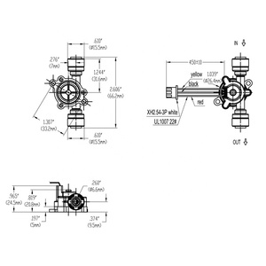 MR-A68-9小型簡単設置ホール出力液体流量センサー給水システム用 - Product Image 5