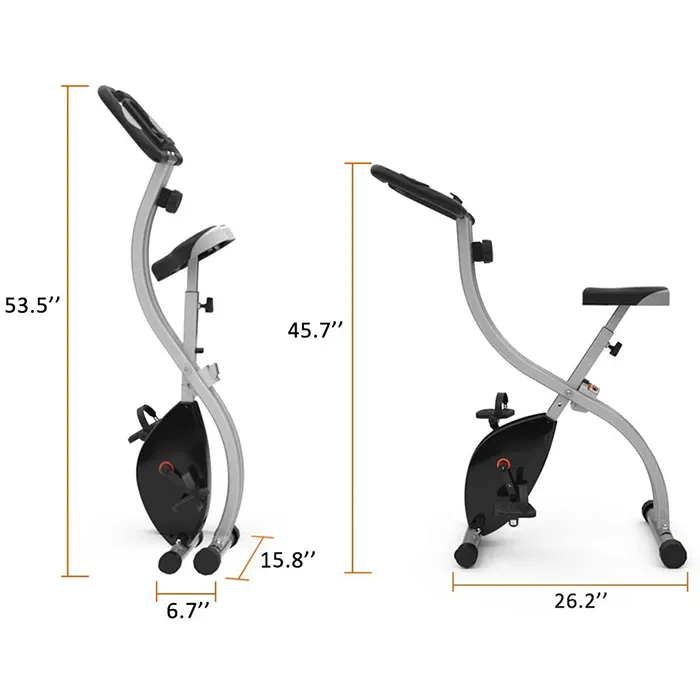 Machines elliptiques de fitness de cyclisme X S d'intérieur bon marché, résistance magnétique pliante, exercice x vélo