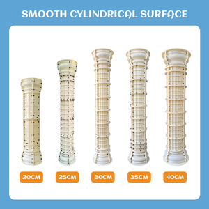 Cetakan kolom Romawi bulat plastik rumah tangga 20-40cm-mudah digunakan cetakan beton dekorasi luar ruangan grosir tersedia - Product Image 2