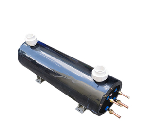 Titanium Coil Heat Exchanger <strong>Spiral</strong> Titanium Tube Pvc Shell Heat Exchanger for Swimming Pool Heat Pump Aquarium <strong>Chiller</strong>