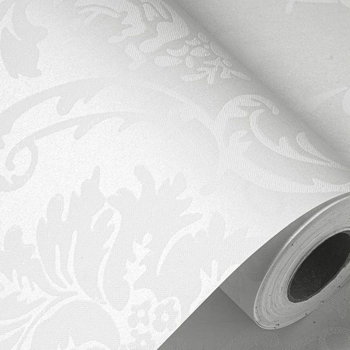 Qf version european flower-white-10m per roll-5m approx