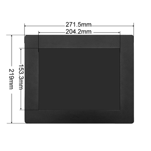 Pantalla táctil cuadrada resistiva Industrial VGA DVI de 10 pulgadas, pantalla TFT integrada OEM ODM, Monitor LCD Industrial - Product Image 3