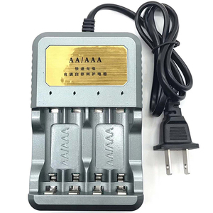 Battery Charger No.5 No.7 AA.AAA Charger Ls Full of Self-stop Intelligent Revolving <strong>Lamp</strong> with Four Slots and Fast <strong>Charging</strong> - Product Image 1