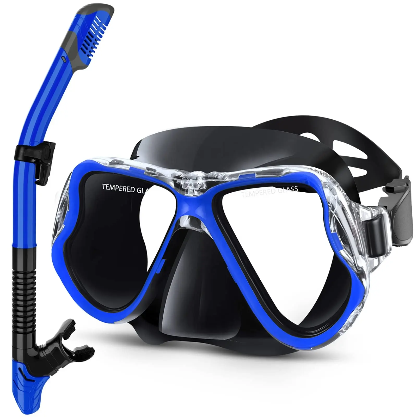 Toptan fiyat profesyonel çift Lens maskesi dalış seti dalış maskesi optik HD temperli cam şnorkel seti dalış ekipmanları Cressi