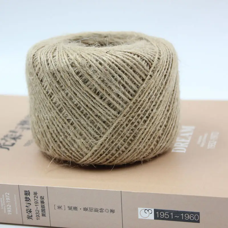 Premium 3 strands natural handmade twine hemp ball twine twine packing rope