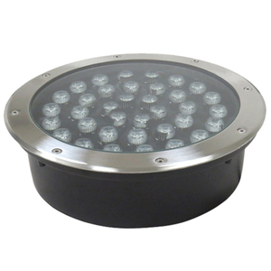 マルチカラーRGBW LED地下照明丸型レンガ埋没ライト付きフォトセルセンサー付きIP67定格景観照明 - Product Image 1