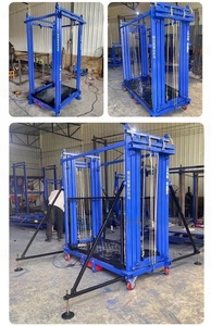 Mini Electric Foldable Scaffolding Lift <strong>Platform</strong> 10m <strong>Load</strong> Capacity Construction Hanging System Steel <strong>Material</strong> Motor Core - Product Image 6