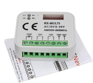 Uzaktan kumanda anahtarı alıcı 433mhz 868mhz 300 315 318 390mhz RX Multifrequency AC/DC 9-30V garaj kapısı alıcı - Product Image 4