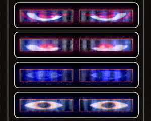 LEDソフトスクリーンカーRGBカスタムアニメーションプログラム可能車トラック広告ロゴライトアプリコントロールランプ