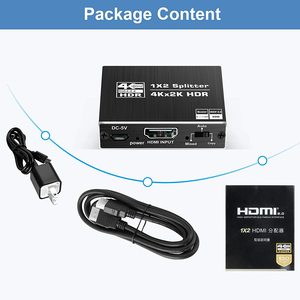 Divisor HDMI2.0b 2 puertos 1 en 2 salidas con escalar para pantalla de monitor dual HDCP2.2 Xbox PS4 - Product Image 6