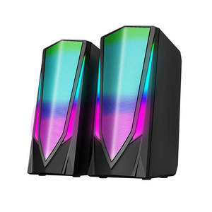 Gadgets Electronic Smart Mini juego de computadora altavoz pequeño subwoofer pistola de acero pequeña lámpara de respiración LED de color súper portátil - Product Image 1