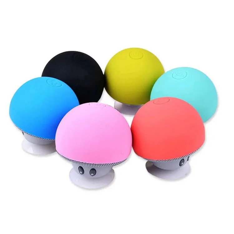 Leuke Paddestoel Mini Speaker Draagbare Draadloze Luidspreker Waterdicht Douche Speaker Muziekspeler Met Zuignap Voor Mobiele Telefoons