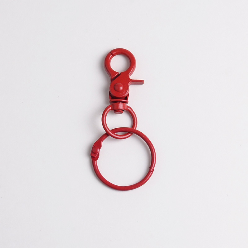 Boucle chien rouge 3cm circlip
