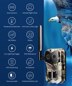 Çevre dostu GÜNEŞ PANELI tüm hava IP65 güvenlik kamera gece görüş takip kamerası 4G ağ desteği ile - Product Image 2