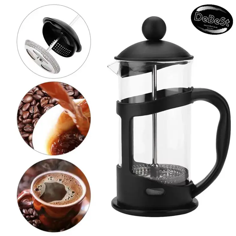 Imprensa De Café De Aço Inoxidável Cold Brew Portátil Resistente Ao Calor Manual Cafeteira Imprensa Francesa Máquina De Café