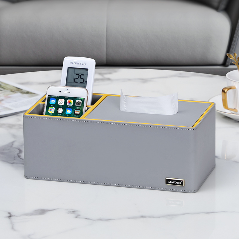 Prague Grey Double Compartment Storage Box
