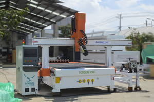 24% descuento 4 Axis Cnc Router Machine con sistema de control Dsp para corte y grabado de madera Cnc Router con rotación Axi - Product Image 5