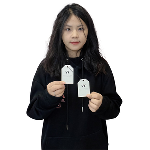 2024 thân thiện với môi trường mới được tùy chỉnh thương hiệu hign sang trọng đặc biệt màu trắng heterotypic dài giấy treo thẻ hangtags với logo của riêng bạn - Product Image 5