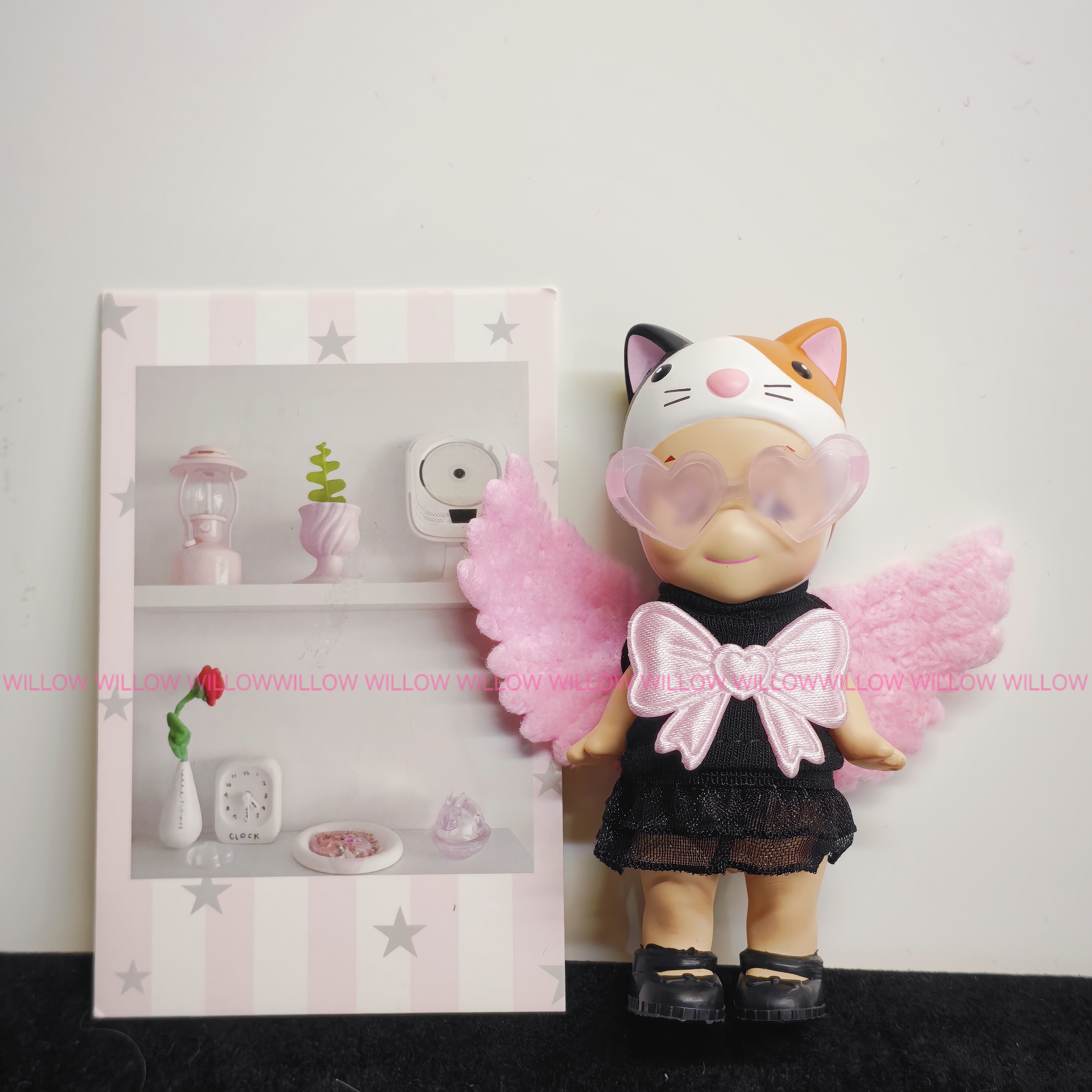 Accessories + top + skirt + wings + shoes