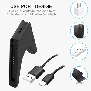 <span class=keywords><strong>2</strong></span> in 1 V şekilli şarj kavrama V kolu kavrama braketi Nintendo anahtarı Lite için Joy-Con için Oled anahtarı
