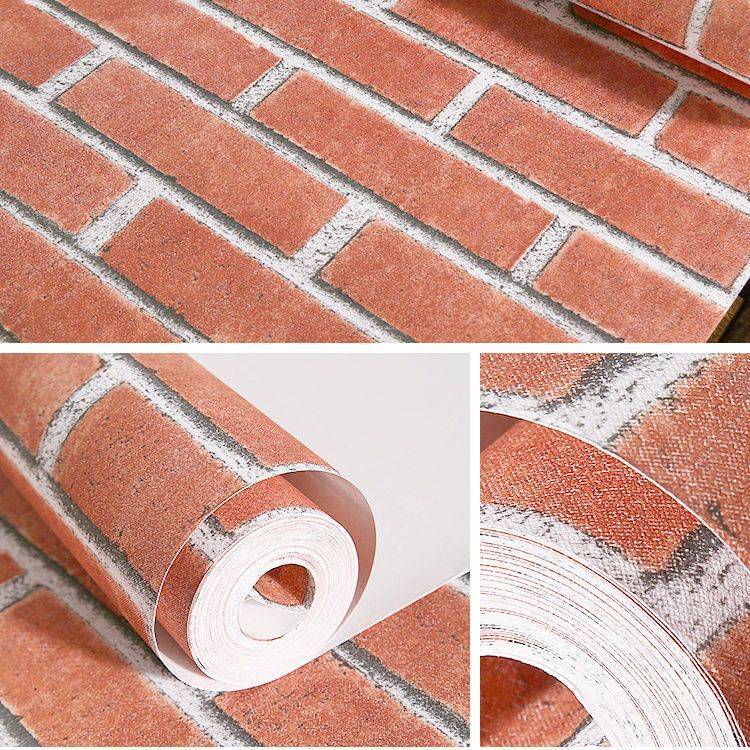Qf version-brick red imitation-10m per roll-5m