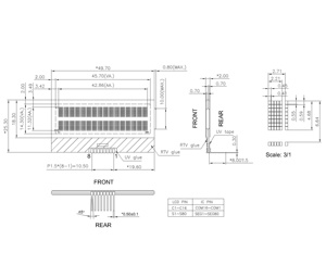 <strong>Lcd</strong> 1602 i2c cog 16x2 character monochrome 8 pin i2c type <strong>lcd</strong> <strong>display</strong> <strong>module</strong> <strong>lcd1602</strong> HEXING - Product Image 2