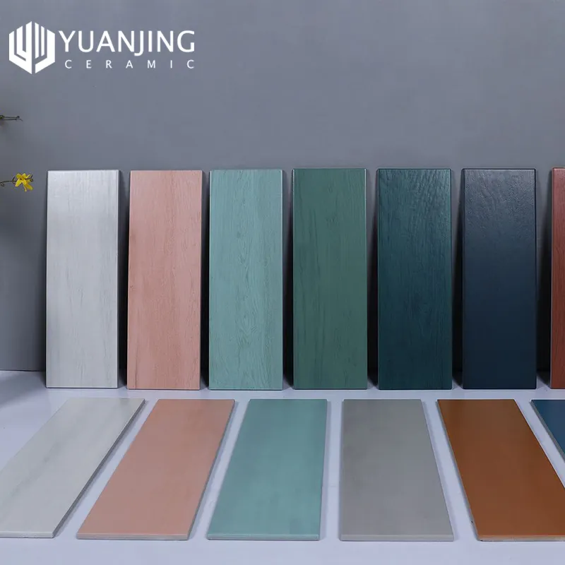 Azulejo de madera de color puro para baño, azulejo de pared o suelo de porcelana esmaltada, gris, roble, 150x450mm, azulejo de ducha rosa