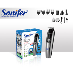Sonifer SF-9612 6合1多功能理发推子IPX5防水造型专业套装高品质理发修剪器