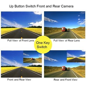 128G Memory Cycle Recording 4.3 Inch IPS Screen Full HD 1440P Car Video Recorder Dash Cam Dual Lens Rearview Mirror Camera - Product Image 5