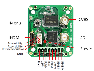 Kodlama kurulu 3-in-1 kod kontrol panosu LVDS 3G-SDI HD MI CVBS kuyruk kurulu dönüştürmek için Savgood FCB blok kamera SG-TB01-3SDI - Product Image 3