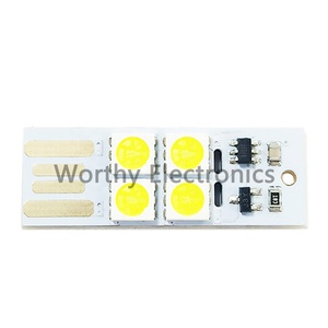 Luz LED blanca con interruptor táctil para teclado de ordenador, pequeña luz nocturna con alimentación móvil de 5V, USB - Product Image 3